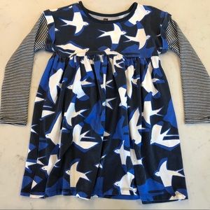 Tea Collection Printed Layered Sleeve Dress Sz 6